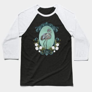 Wonderful elegant flamingo with flowers Baseball T-Shirt